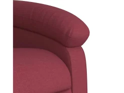 Poltrona Reclinável | Poltrona Confortável Relax tecido vermelho tinto SHL103374