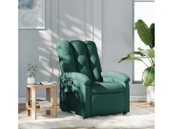 Poltrona Reclinável | Poltrona Confortável Relax tecido verde-escuro SHL438438