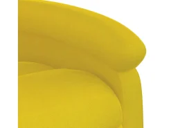 Poltrona Reclinável | Poltrona Confortável Relax veludo amarelo SHL813462