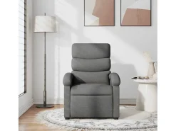 Poltrona Reclinável | Poltrona Confortável Relax tecido cinzento-escuro SHL502840