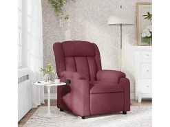 Poltrona Reclinável | Poltrona Confortável Relax tecido vermelho tinto SHL514963