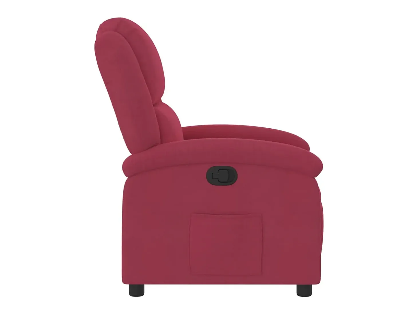 Poltrona Reclinável | Poltrona Confortável Relax veludo vermelho tinto SHL634783