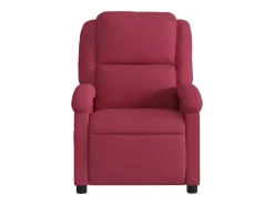 Poltrona Reclinável | Poltrona Confortável Relax veludo vermelho tinto SHL634783