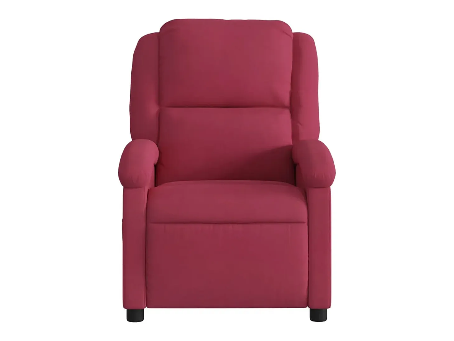 Poltrona Reclinável | Poltrona Confortável Relax veludo vermelho tinto SHL634783