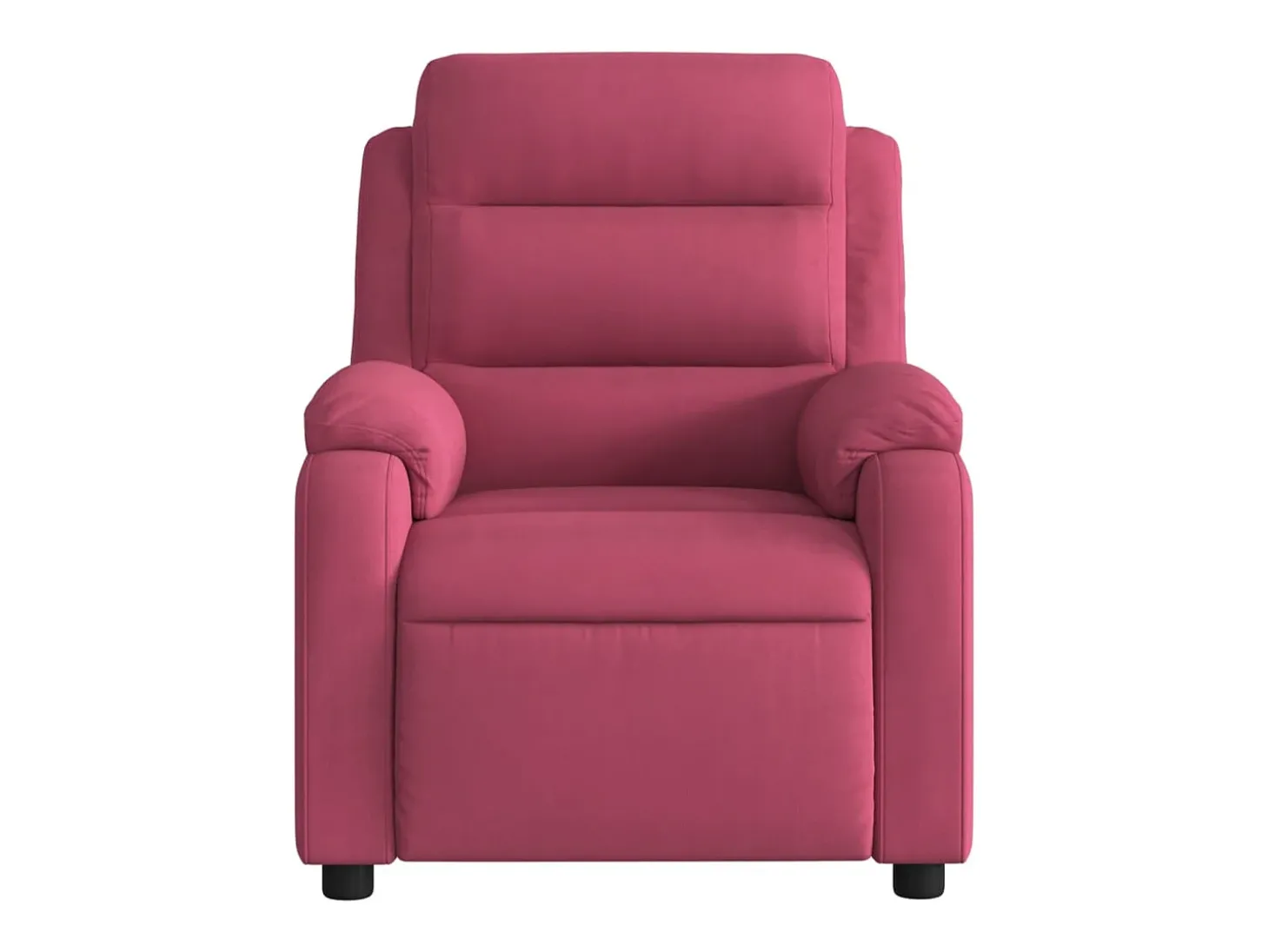 Poltrona Reclinável | Poltrona Confortável Relax veludo vermelho tinto SHL537040