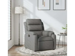 Poltrona Reclinável | Poltrona Confortável Relax tecido cinzento-escuro SHL386958