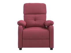 Poltrona Reclinável | Poltrona Confortável Relax tecido vermelho tinto SHL108827