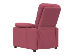 Poltrona Reclinável | Poltrona Confortável Relax tecido vermelho tinto SHL108827