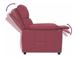 Poltrona Reclinável | Poltrona Confortável Relax tecido vermelho tinto SHL108827