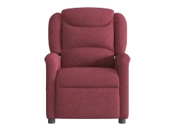Poltrona Reclinável | Poltrona Confortável Relax tecido vermelho tinto SHL194418