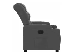 Poltrona Reclinável | Poltrona Confortável Relax tecido cinzento-escuro SHL360752