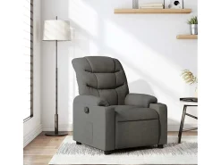 Poltrona Reclinável | Poltrona Confortável Relax tecido cinzento-escuro SHL360752