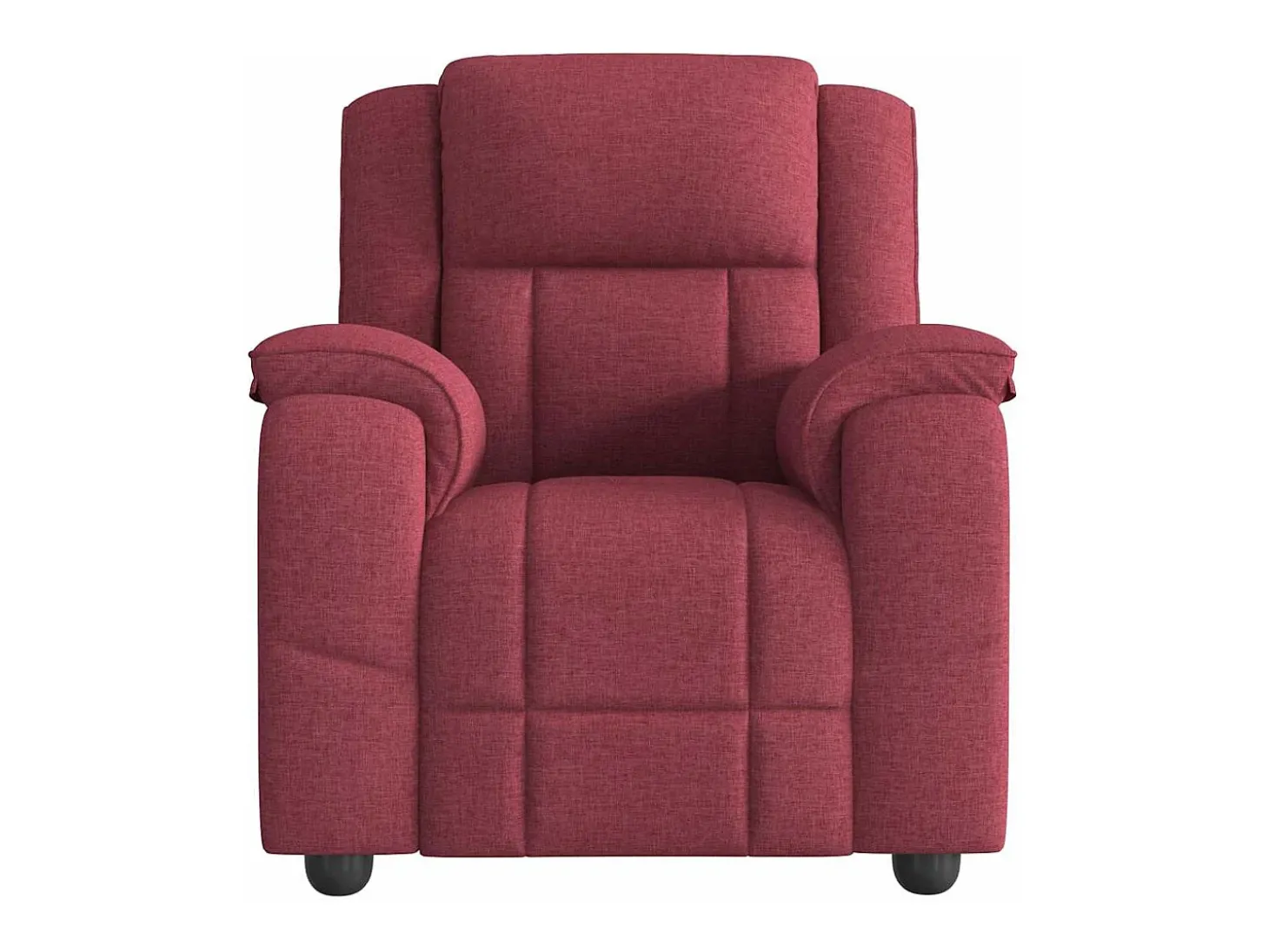 Poltrona Reclinável | Poltrona Confortável Relax tecido vermelho tinto SHL490546