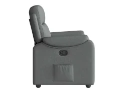 Poltrona Reclinável | Poltrona Confortável Relax tecido cinzento-escuro SHL441082