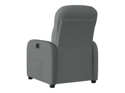 Poltrona Reclinável | Poltrona Confortável Relax tecido cinzento-escuro SHL463229