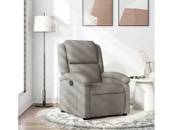 Poltrona Reclinável | Poltrona Confortável Relax tecido cinzento-acastanhado SHL224898