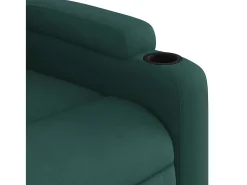Poltrona Reclinável | Poltrona Confortável Relax tecido verde-escuro SHL582155