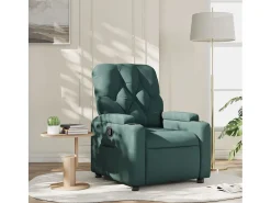 Poltrona Reclinável | Poltrona Confortável Relax tecido verde-escuro SHL582155