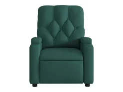 Poltrona Reclinável | Poltrona Confortável Relax tecido verde-escuro SHL582155