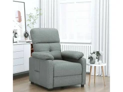 Poltrona Reclinável | Poltrona Confortável Relax tecido cinzento-escuro SHL798899