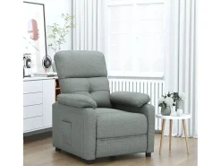 Poltrona Reclinável | Poltrona Confortável Relax tecido cinzento-escuro SHL92694
