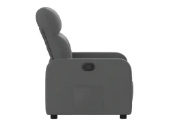 Poltrona Reclinável | Poltrona Confortável Relax tecido cinzento-escuro SHL452413