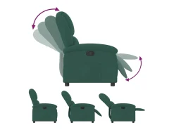 Poltrona Reclinável | Poltrona Confortável Relax veludo verde-escuro SHL649266