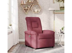Poltrona Reclinável | Poltrona Confortável Relax tecido vermelho tinto SHL485164