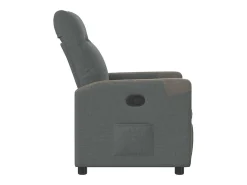 Poltrona Reclinável | Poltrona Confortável Relax tecido cinzento-escuro SHL969981