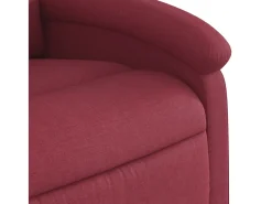 Poltrona Reclinável | Poltrona Confortável Relax tecido vermelho tinto SHL958707