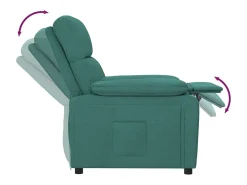 Poltrona Reclinável | Poltrona Confortável Relax tecido verde-escuro SHL554524