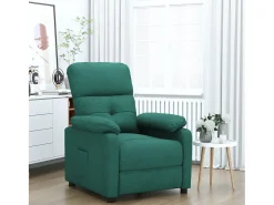 Poltrona Reclinável | Poltrona Confortável Relax tecido verde-escuro SHL554524