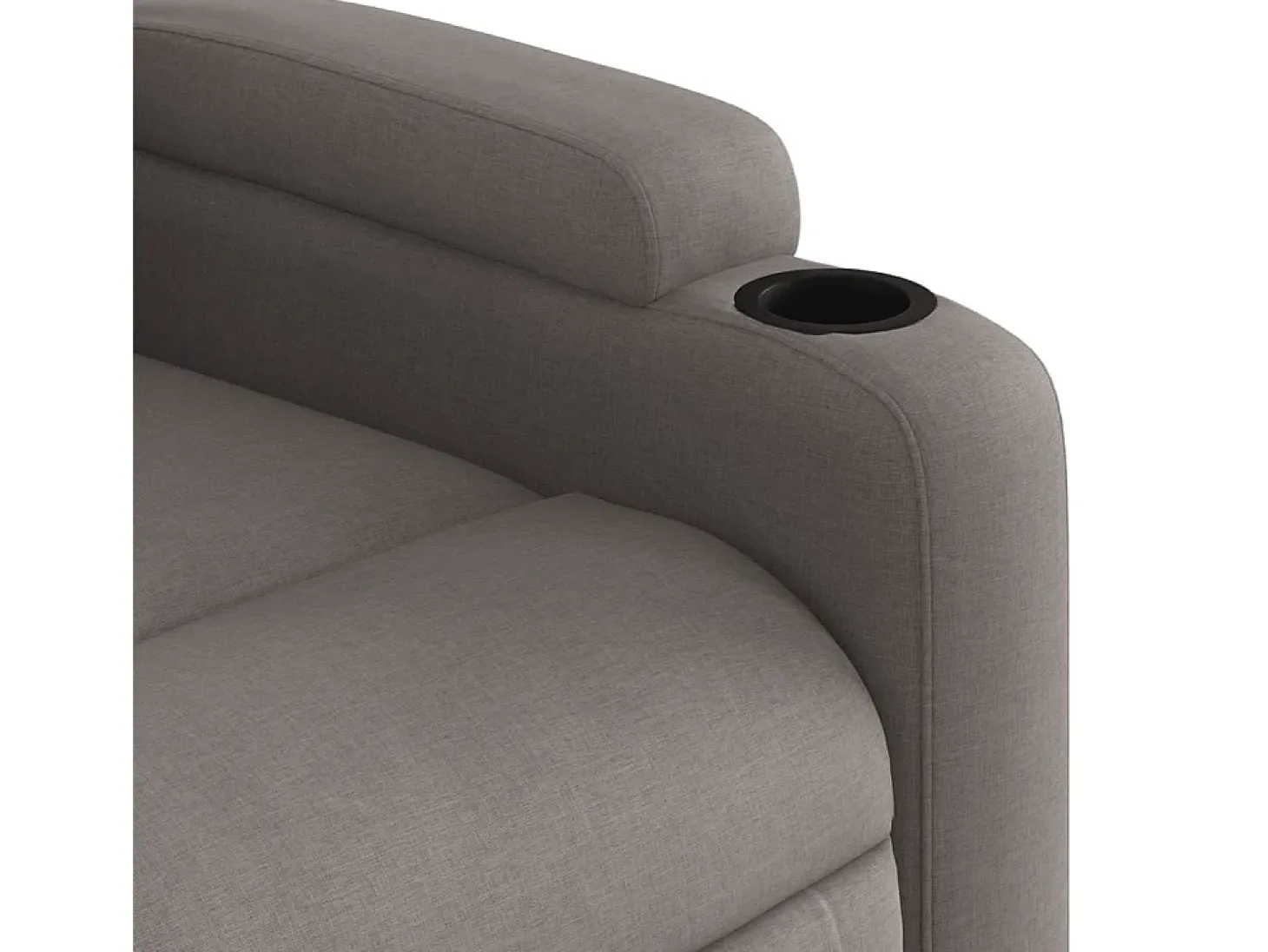 Poltrona Reclinável | Poltrona Confortável Relax tecido cinzento-acastanhado SHL290274