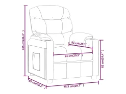 Poltrona Reclinável | Poltrona Confortável Relax tecido vermelho tinto SHL773778