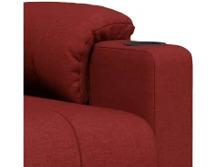 Poltrona Reclinável | Poltrona Confortável Relax tecido vermelho tinto SHL773778
