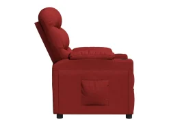 Poltrona Reclinável | Poltrona Confortável Relax tecido vermelho tinto SHL773778