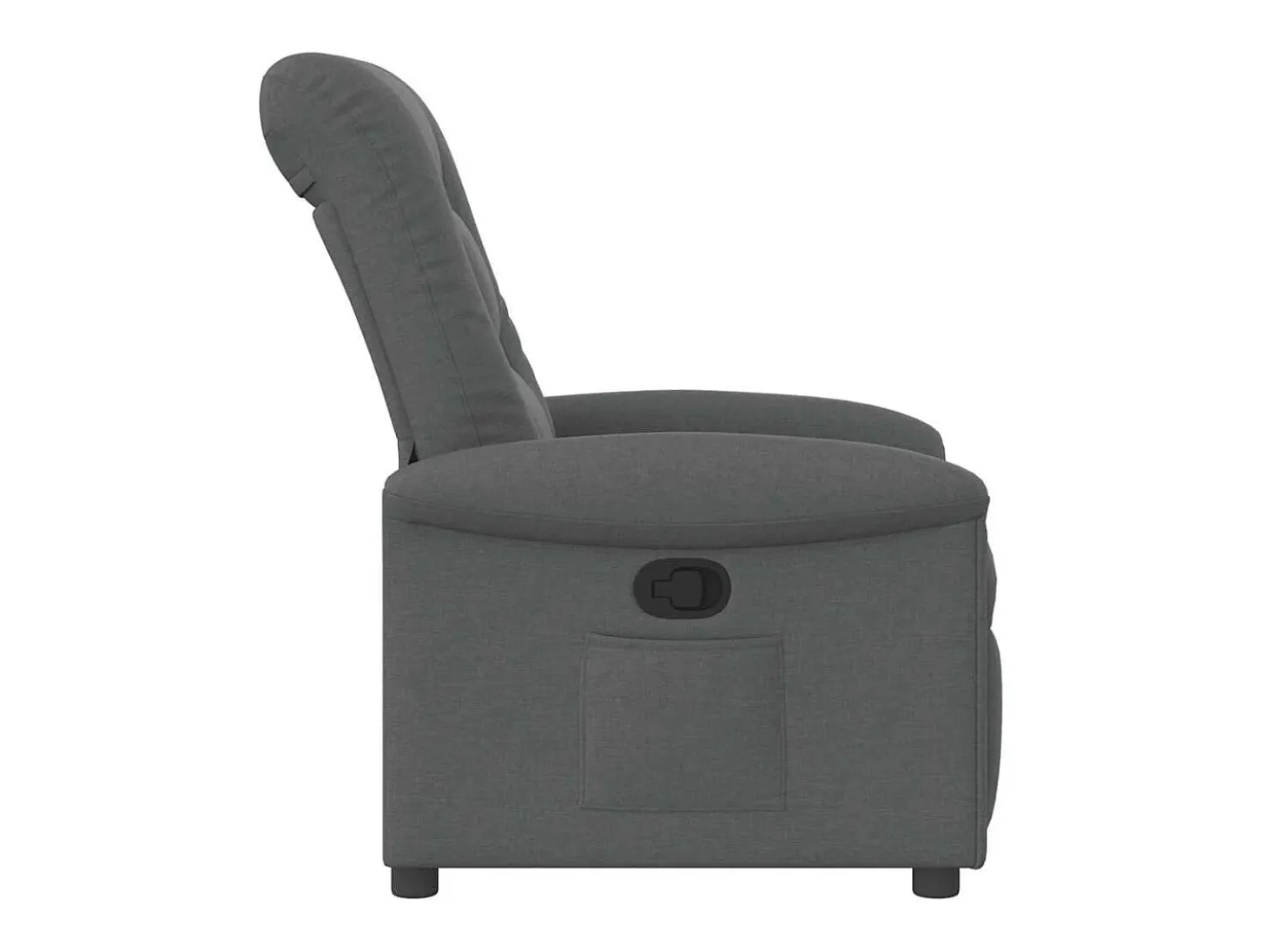 Poltrona Reclinável | Poltrona Confortável Relax tecido cinzento-escuro SHL249459