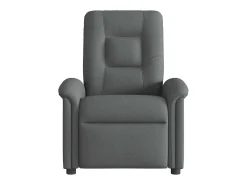 Poltrona Reclinável | Poltrona Confortável Relax tecido cinzento-escuro SHL249459
