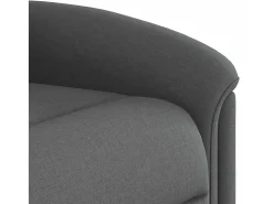 Poltrona Reclinável | Poltrona Confortável Relax tecido cinzento-escuro SHL249459