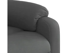 Poltrona Reclinável | Poltrona Confortável Relax tecido cinzento-escuro SHL275524