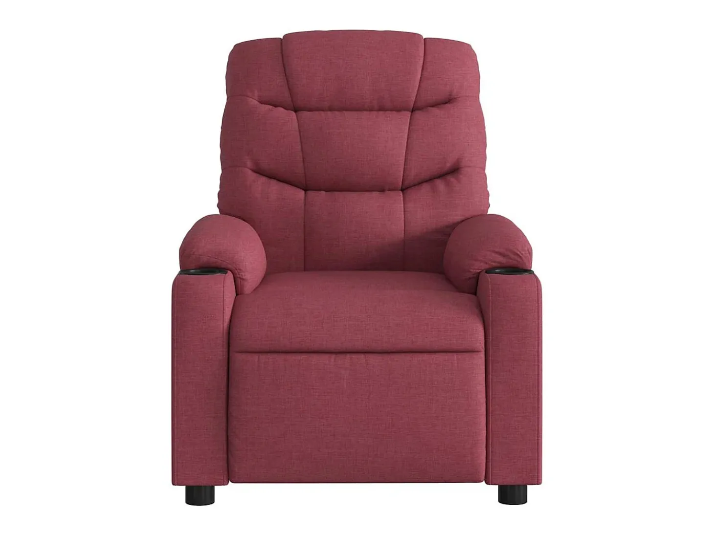 Poltrona Reclinável | Poltrona Confortável Relax tecido vermelho tinto SHL242306