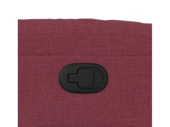 Poltrona Reclinável | Poltrona Confortável Relax tecido vermelho tinto SHL242306