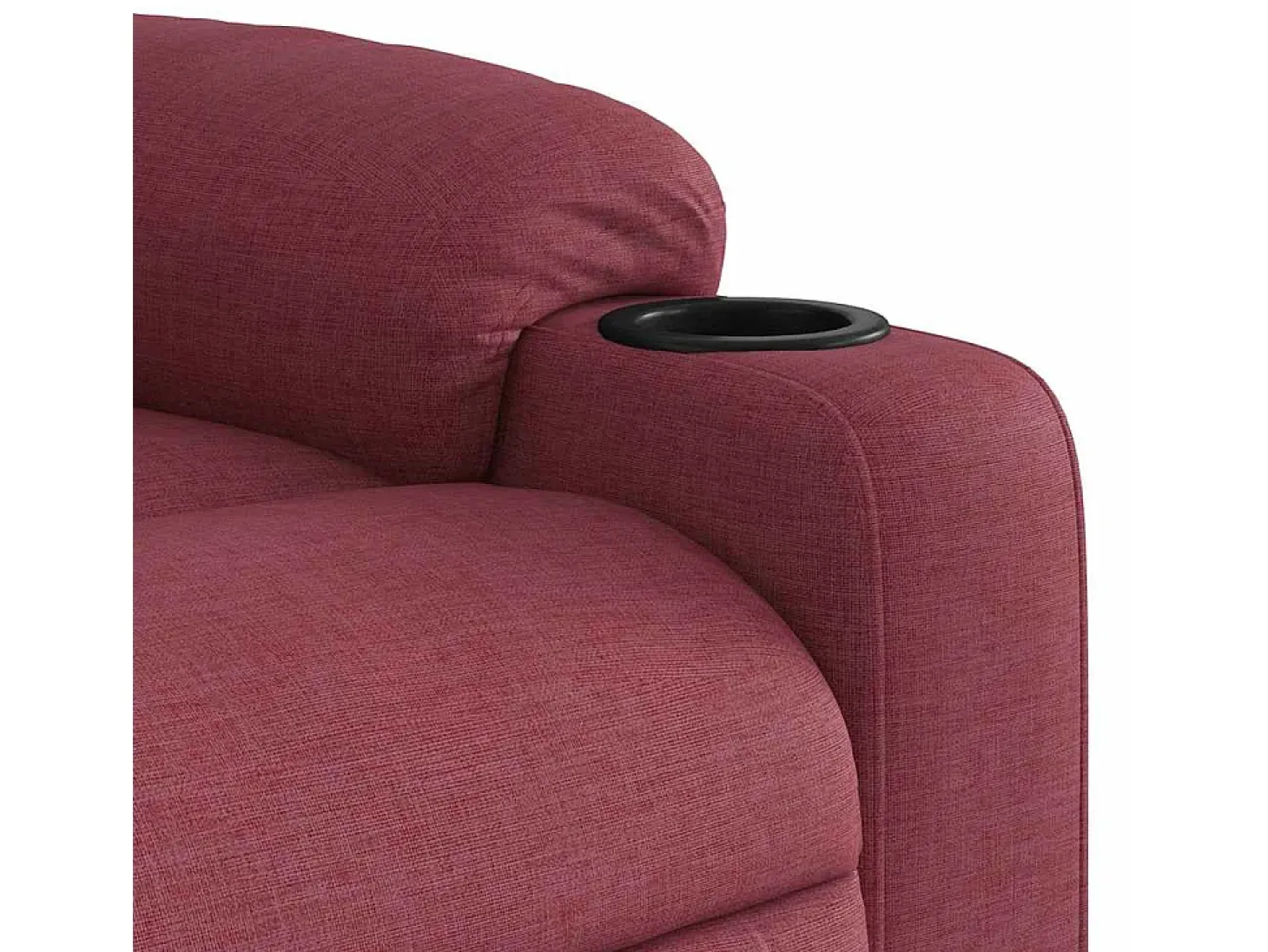Poltrona Reclinável | Poltrona Confortável Relax tecido vermelho tinto SHL242306