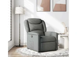 Poltrona Reclinável | Poltrona Confortável Relax tecido cinzento-escuro SHL27671