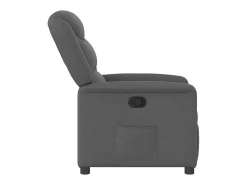 Poltrona Reclinável | Poltrona Confortável Relax tecido cinzento-escuro SHL27671