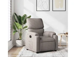 Poltrona Reclinável | Poltrona Confortável Relax tecido cinzento-acastanhado SHL12937