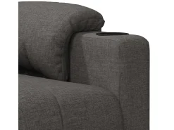 Poltrona Reclinável | Poltrona Confortável Relax tecido cinzento-escuro SHL668553