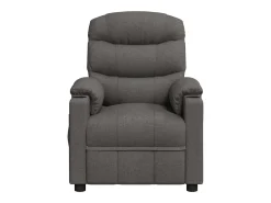 Poltrona Reclinável | Poltrona Confortável Relax tecido cinzento-escuro SHL668553