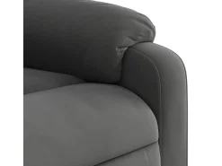 Poltrona Reclinável | Poltrona Confortável Relax tecido de microfibra cinza-escuro SHL600496