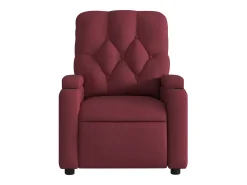 Poltrona Reclinável | Poltrona Confortável Relax tecido vermelho tinto SHL201083